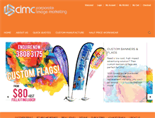 Tablet Screenshot of corporateimagemarketing.net